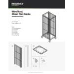 Regency 20 Pan End Load Wire Bun / Sheet Pan Rack - Unassembled Regency 20 Pan End Load Wire Bun / Sheet Pan Rack - Unassembled