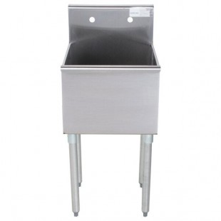 Advance Tabco 6-81-18 One Compartment Stainless Steel Commercial Sink - 18 Advance Tabco 6-81-18 One Compartment Stainless Steel Commercial Sink - 18
