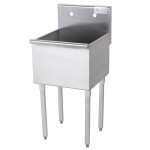 Advance Tabco 6-81-18 One Compartment Stainless Steel Commercial Sink - 18 Advance Tabco 6-81-18 One Compartment Stainless Steel Commercial Sink - 18