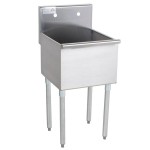 Advance Tabco 6-81-18 One Compartment Stainless Steel Commercial Sink - 18 Advance Tabco 6-81-18 One Compartment Stainless Steel Commercial Sink - 18