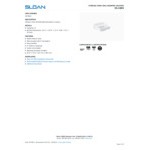 Sloan 3873803 Vitreous China Wall Mounted Backsplash Lavatory with 8