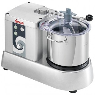 Sirman C-Tronic 40780628S 6 VT Variable-Speed 6 Qt. Stainless Steel Batch Bowl Food Processor - 4/5 hp