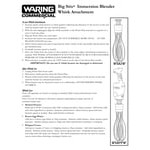 Waring WSBPPWA Big Stik Variable Speed Immersion Blender with 10 Waring WSBPPWA Big Stik Variable Speed Immersion Blender with 10