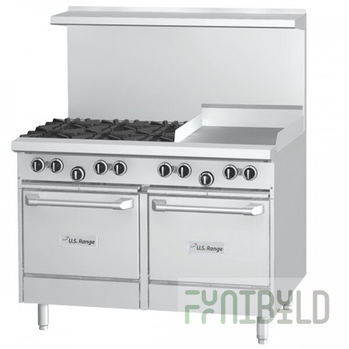 U.S. Range U48-6G12SS Liquid Propane 6 Burner 48