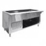 Advance Tabco HDRCP-2-BS Stainless Steel Heavy-Duty Two Well Refrigerated Cold Table with Enclosed Base