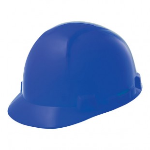 Lift Safety Briggs Blue 4-Point Ratchet Suspension Short Brim Hard Hat HBSE-7B
