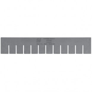 Quantum Gray Long Divider for DG92035 Dividable Grid Container - 6/Pack