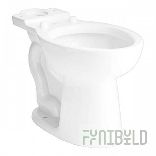 American Standard Cadet Right Height 3483001.020 Vitreous China Floor-Mount Universal Pressure-Assisted Toilet Bowl - 1.6 GPF