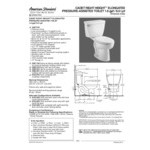American Standard Cadet Right Height 3483001.020 Vitreous China Floor-Mount Universal Pressure-Assisted Toilet Bowl - 1.6 GPF American Standard Cadet Right Height 3483001.020 Vitreous China Floor-Mount Universal Pressure-Assisted Toilet Bowl - 1.6 GPF