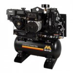 Mi-T-M 30 Gallon Carbon Steel Two-Stage Stationary Gas-Powered Horizontal Air Compressor / Generator AG2-SM14-30M - 14 hp, 2,300-4,000W Mi-T-M 30 Gallon Carbon Steel Two-Stage Stationary Gas-Powered Horizontal Air Compressor / Generator AG2-SM14-30M - 14 hp, 2,300-4,000W