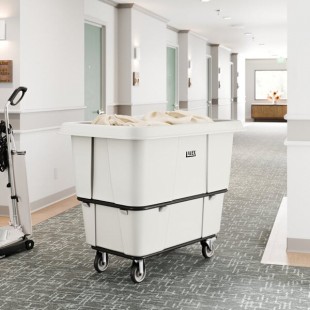 Lavex 16 Cubic Foot White Leakproof Cube Truck (1000 lb. Capacity) Lavex 16 Cubic Foot White Leakproof Cube Truck (1000 lb. Capacity)