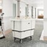 Lavex 16 Cubic Foot White Leakproof Cube Truck (1000 lb. Capacity) Lavex 16 Cubic Foot White Leakproof Cube Truck (1000 lb. Capacity)