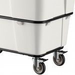Lavex 16 Cubic Foot White Leakproof Cube Truck (1000 lb. Capacity) Lavex 16 Cubic Foot White Leakproof Cube Truck (1000 lb. Capacity)
