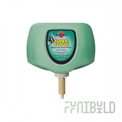Kutol Pro 4567 Super Scrub Citrus Scented Heavy-Duty Hand Soap 2000 mL Cartridge for Kutol DuraView Dispenser - 4/Case
