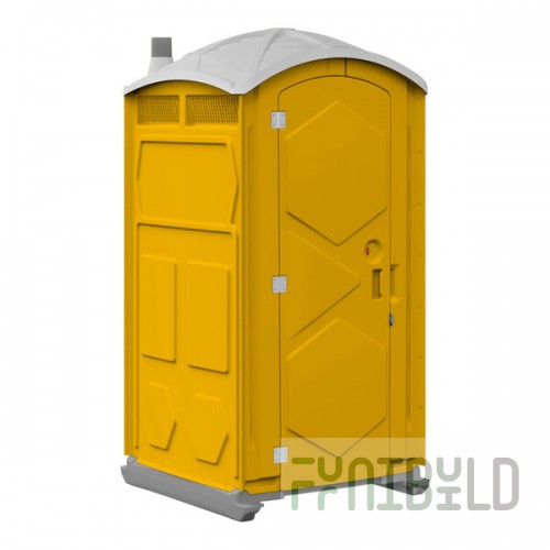 J & J Echo One ET701101X2108 Yellow Portable Restroom - Assembled
