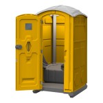J & J Echo One ET701101X2108 Yellow Portable Restroom - Assembled J & J Echo One ET701101X2108 Yellow Portable Restroom - Assembled