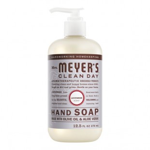 Mrs. Meyer's Clean Day 390066 12.5 oz. Lavender Scented Hand Soap with Pump - 6/Case