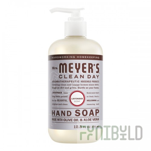 Mrs. Meyer's Clean Day 390066 12.5 oz. Lavender Scented Hand Soap with Pump - 6/Case