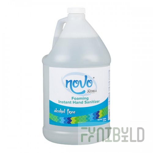 Novo 1 Gallon / 128 oz. Ready-to-Use Alcohol-Free Foaming Instant Hand Sanitizer - 4/Case