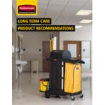Rubbermaid® FG9T7500BLA High Security Janitor Cart with Locking Hood and Cabinets