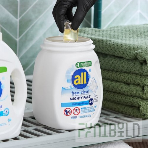 All Free Clear MIGHTY PACS 60-Count Laundry Detergent Pacs - 4/Case