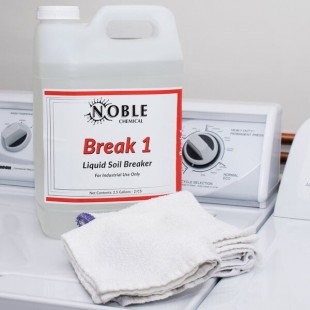 Noble 2.5 Gallon / 320 oz. Break 1 Alkaline Concentrated Laundry Soil Breaker - 2/Case Noble 2.5 Gallon / 320 oz. Break 1 Alkaline Concentrated Laundry Soil Breaker - 2/Case