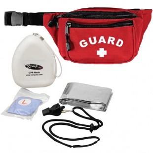 Kemp USA 10-103-RED-S2 Red First Aid Hip Pack with Lifeguard Essential Supply Pack Kemp USA 10-103-RED-S2 Red First Aid Hip Pack with Lifeguard Essential Supply Pack