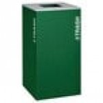 Ex-Cell Kaiser RC-KD36-T EGX Kaleidoscope XL Series Emerald Texture 36 Gallon Customizable Square Trash Can Ex-Cell Kaiser RC-KD36-T EGX Kaleidoscope XL Series Emerald Texture 36 Gallon Customizable Square Trash Can