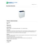 Busch Systems Mezzo 101511 30 Gallon Powder-Coated Steel Two Stream Decorative Recyclables / Waste Receptacle Busch Systems Mezzo 101511 30 Gallon Powder-Coated Steel Two Stream Decorative Recyclables / Waste Receptacle