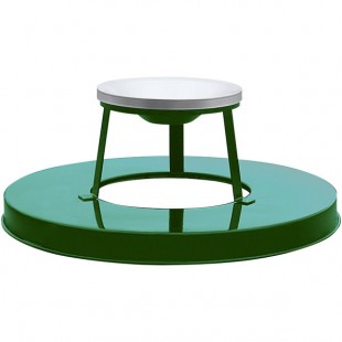 Witt Industries M3601-ATL-GN Green Steel Ash Top Lid for Oakley Series 36 Gallon Decorative Trash Can Witt Industries M3601-ATL-GN Green Steel Ash Top Lid for Oakley Series 36 Gallon Decorative Trash Can