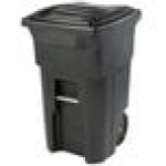 Toter ANA64-54480 64 Gallon Greenstone Rotational Molded Wheeled Rectangular Trash Can with Lid Toter ANA64-54480 64 Gallon Greenstone Rotational Molded Wheeled Rectangular Trash Can with Lid