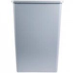 Rubbermaid® Untouchable 50 Gallon Blue Square Recycle Bin Kit with Bottle / Can Hole Lid