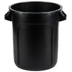 Rubbermaid® 1926827 BRUTE 10 Gallon Black Executive Round Trash Can