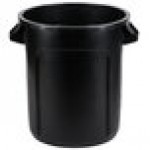 Rubbermaid® 1926827 BRUTE 10 Gallon Black Executive Round Trash Can