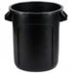 Rubbermaid® 1926827 BRUTE 10 Gallon Black Executive Round Trash Can