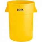 Lavex 44 Gallon Gray Round Commercial Trash Can Lid
