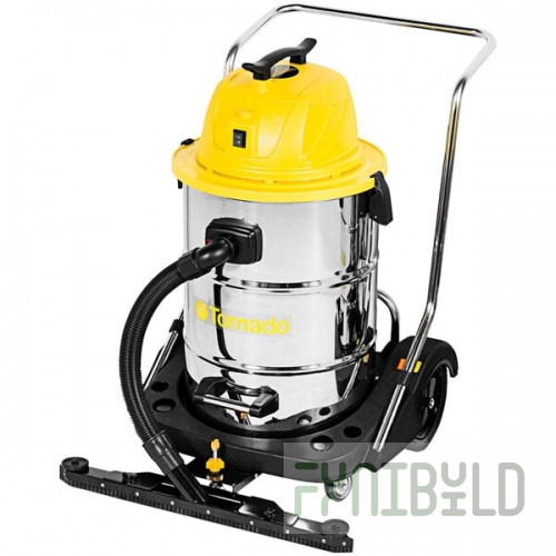 Tornado Taskforce 94236 20 Gallon Stainless Steel Wet / Dry Vacuum with Squeegee and Tools - 120V