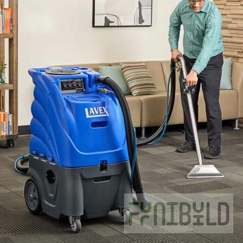 Lavex Dual 2-Stage Heated Carpet Extractor with 25' Hoses and 12