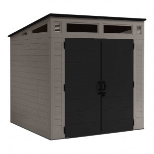 Suncast Modernist 317 cu. ft. Stoney Double-Door Storage Shed BMS7782 Suncast Modernist 317 cu. ft. Stoney Double-Door Storage Shed BMS7782