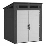 Suncast Modernist 317 cu. ft. Stoney Double-Door Storage Shed BMS7782