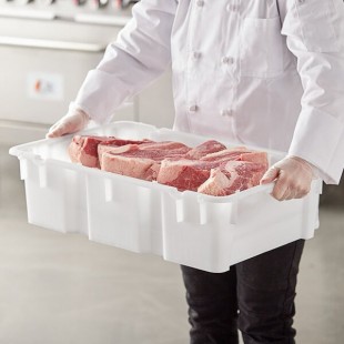 Choice White Solid Agricultural Crate - 24