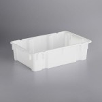 Choice White Solid Agricultural Crate - 24 Choice White Solid Agricultural Crate - 24