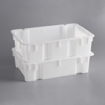 Choice White Solid Agricultural Crate - 24 Choice White Solid Agricultural Crate - 24