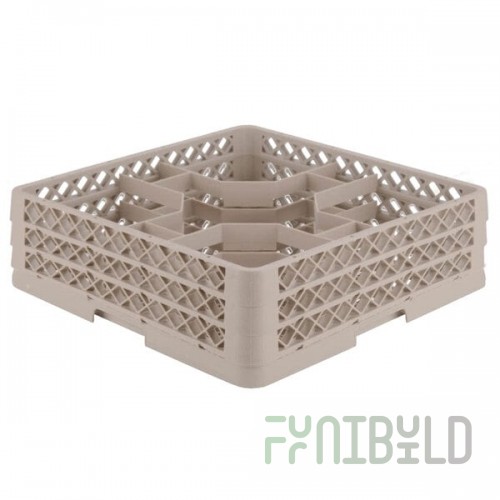 Vollrath TR13JJ Traex® Rack Max Full-Size Beige 12-Compartment 3 9/16