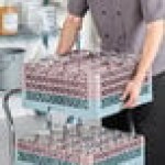 Noble Warewashing 20-Compartment Gray Full-Size Glass Rack with 3 Brown Extenders Noble Warewashing 20-Compartment Gray Full-Size Glass Rack with 3 Brown Extenders
