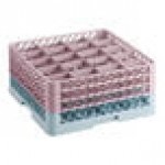Noble Warewashing 20-Compartment Gray Full-Size Glass Rack with 3 Brown Extenders Noble Warewashing 20-Compartment Gray Full-Size Glass Rack with 3 Brown Extenders