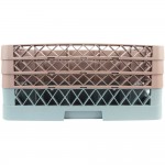 Noble Warewashing 20-Compartment Gray Full-Size Glass Rack with 3 Brown Extenders Noble Warewashing 20-Compartment Gray Full-Size Glass Rack with 3 Brown Extenders
