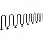 Paris Furnishings Heavy-Duty 17 Loop Powder Coated Inground Mount M Style Bike Rack Paris Furnishings Heavy-Duty 17 Loop Powder Coated Inground Mount M Style Bike Rack