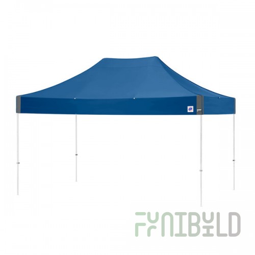 E-Z Up EC3STL15KFWHTRB Eclipse Instant Shelter 10' x 15' Royal Blue Canopy with White Frame
