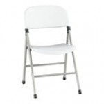 Lancaster Table & Seating Gray Contoured Injection-Molded Folding Chair with Charcoal Frame and Gray Legs - 4/Case Lancaster Table & Seating Gray Contoured Injection-Molded Folding Chair with Charcoal Frame and Gray Legs - 4/Case